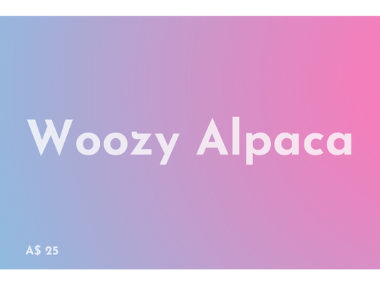 Woozy Alpaca's Gift Card