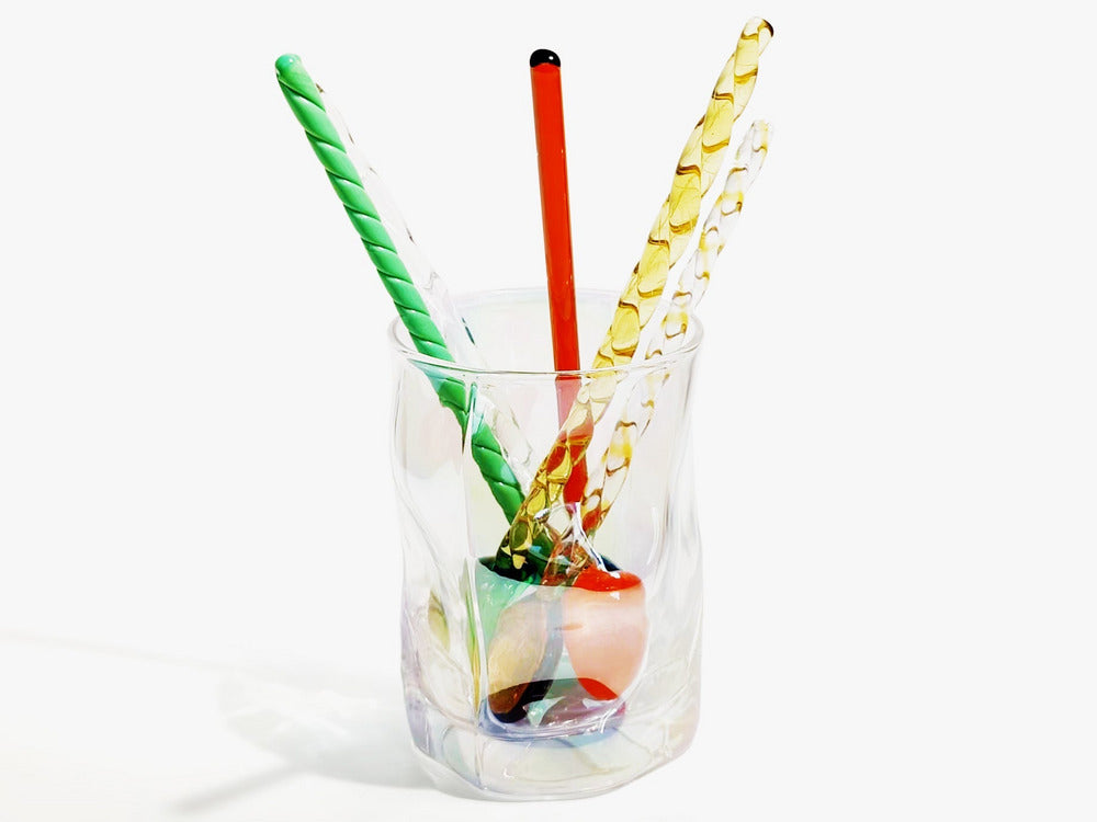 Colorful spoon, Glass Spoon, Dessert Spoons, Long Handle Coffee Spoon, Handmade Glass Spoon, Glassware