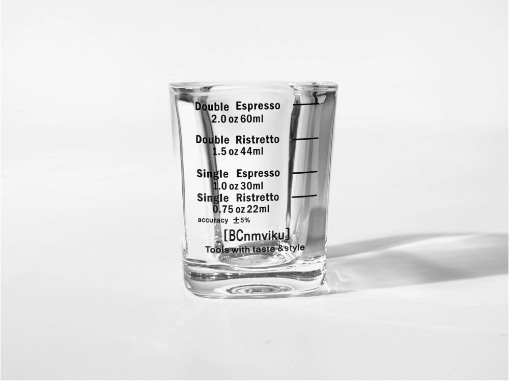 BCnmviku, shot glass, measuring glass, coffee, espresso cup, Double Spouts shot glass, Liquid Heavy Glass